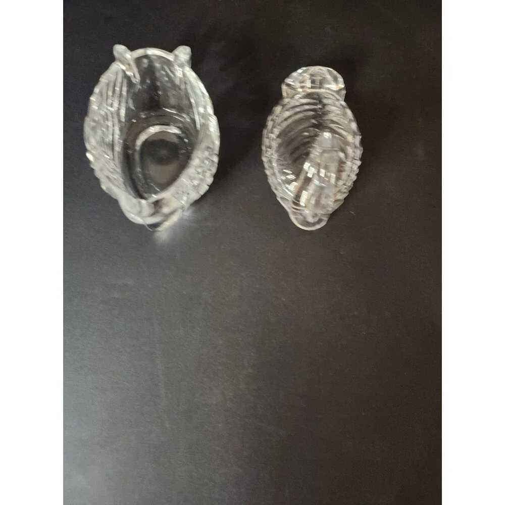Small Crystal Swan Trinket Jewelry Ring Dish with Lid